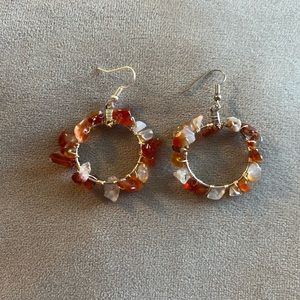 Handcrafted wire wrap earrings